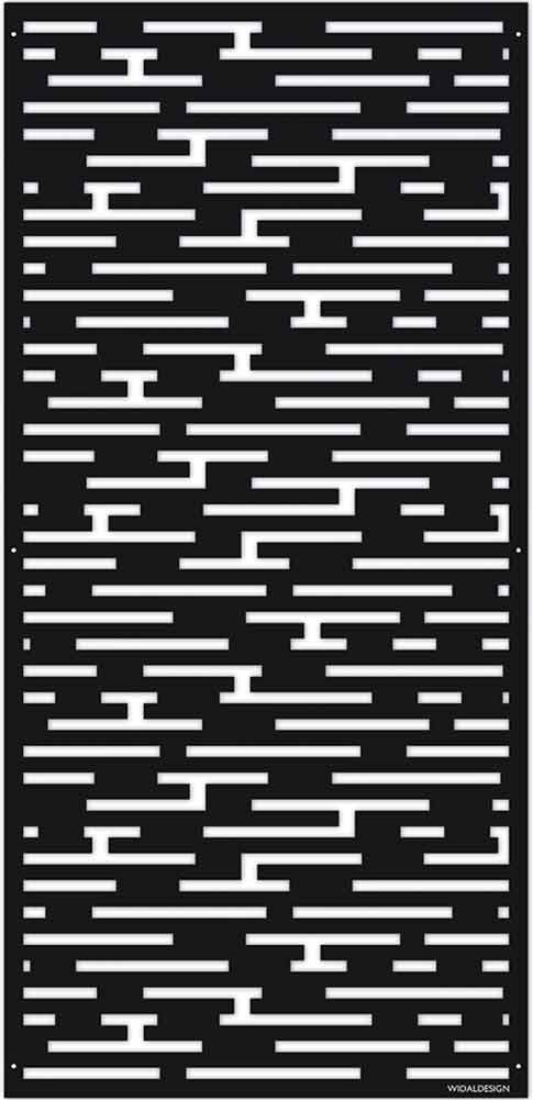 Insynsskydd Dekorskärm skärmvägg i metall Pergolatak laserskuret mönster Block WidalDesign