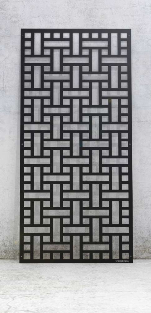 Laserskuren design i metall med monster Flätat WidalDesign