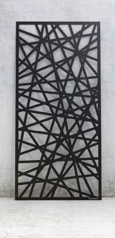 Laserskuren design i metall med monster Strålar WidalDesign