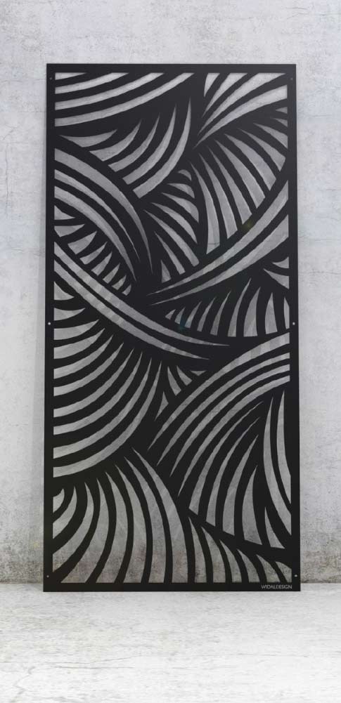 Laserskuren design i metall med monster Svaj WidalDesign