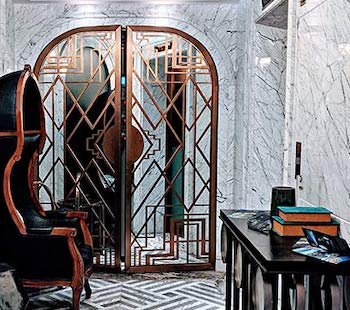 Laserskuren metall designad lösning mönster inspiration WidalDesign Pinterest restaurangkoncept inredning designkoncept_