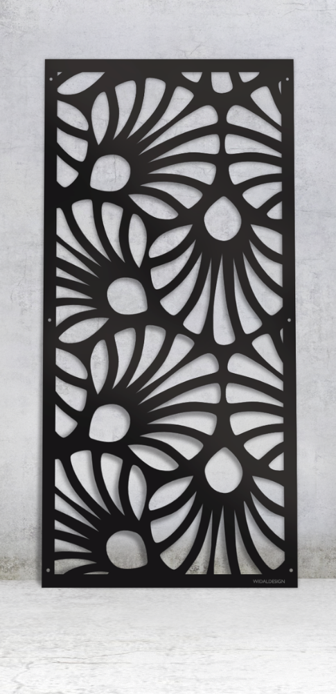 Solfjäder mönster mot vägg Widaldesign